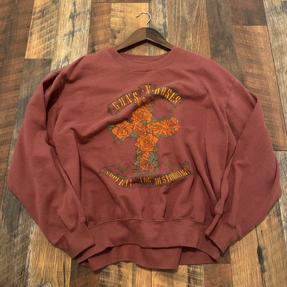 American Eagle Outfitters Red Crew Neck Sweater